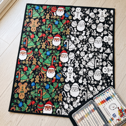 CozyMas Christmas Coloring Blanket