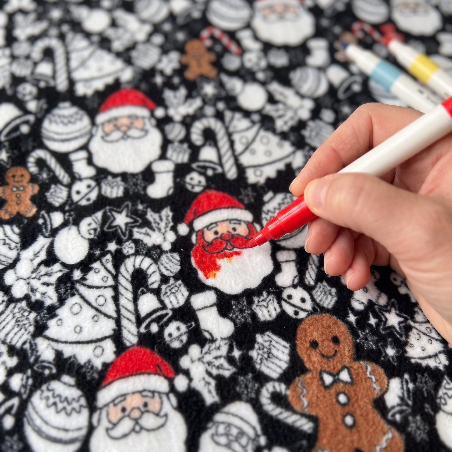 CozyMas Christmas Coloring Blanket