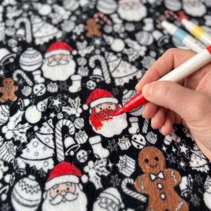 CozyMas Christmas Coloring Blanket